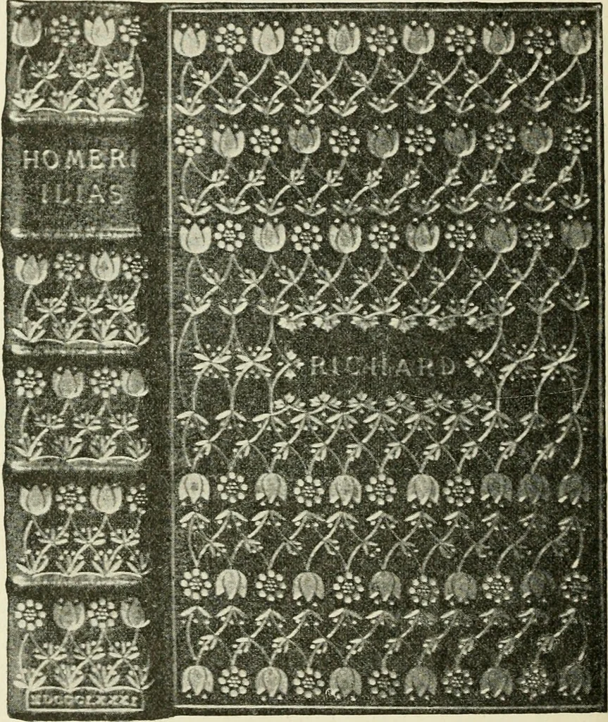 An illustration from Bookbindings old and new; notes of a book-lover, with an account of the Grolier Club of New York;, 1895, leaf 151