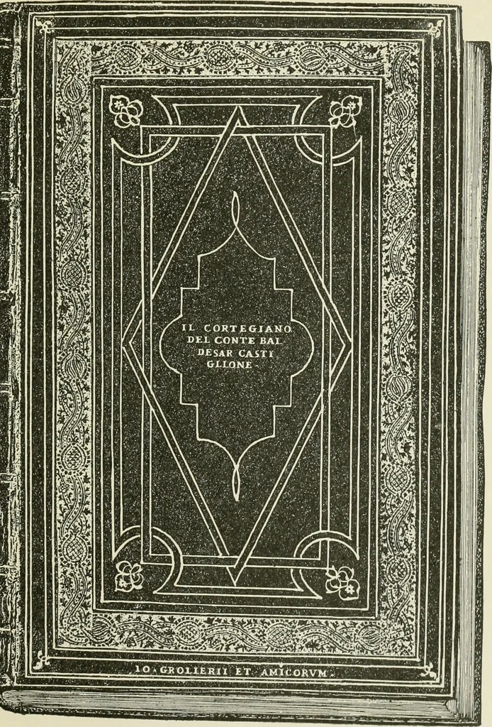 An illustration from Bookbindings old and new; notes of a book-lover, with an account of the Grolier Club of New York;, 1895, leaf 36
