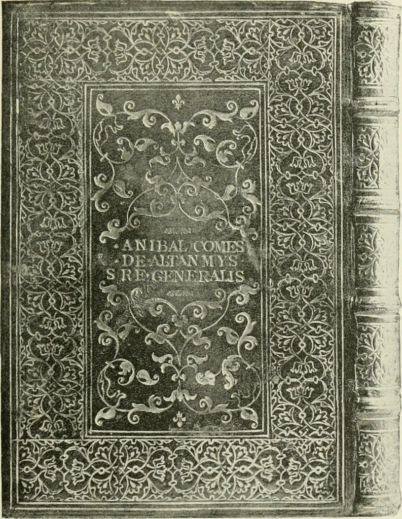 An illustration from Bookbindings old and new; notes of a book-lover, with an account of the Grolier Club of New York;, 1895, leaf 56