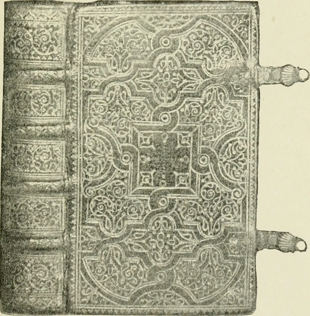 An illustration from Bookbindings old and new; notes of a book-lover, with an account of the Grolier Club of New York;, 1895, leaf 84