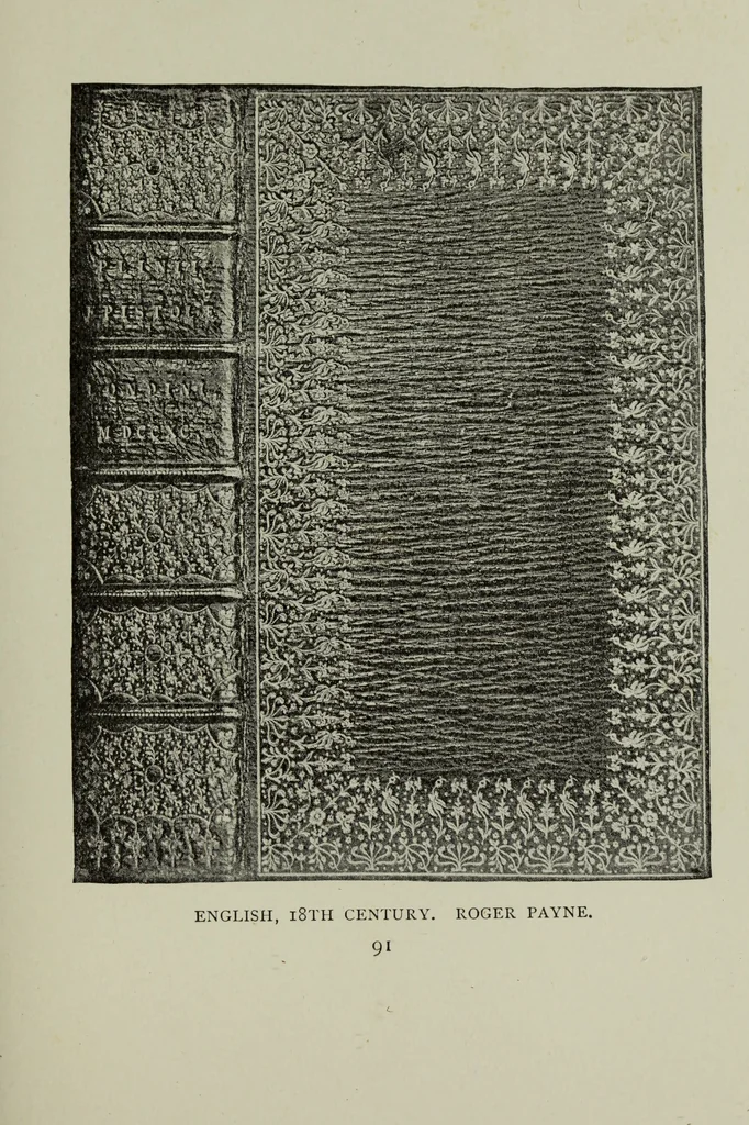 An illustration from Bookbindings old and new : notes of a book-lover, with account of the Grolier club of New York, 1896, leaf 110