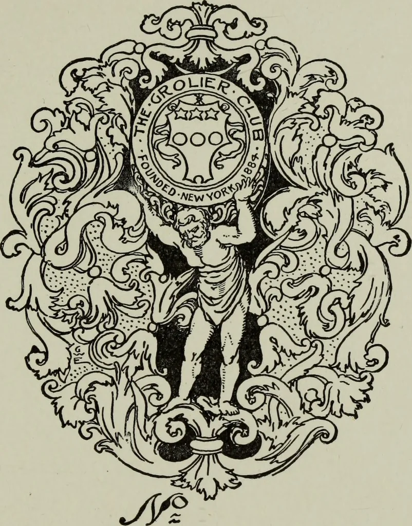 An illustration from Bookbindings old and new : notes of a book-lover, with account of the Grolier club of New York, 1896, leaf 318