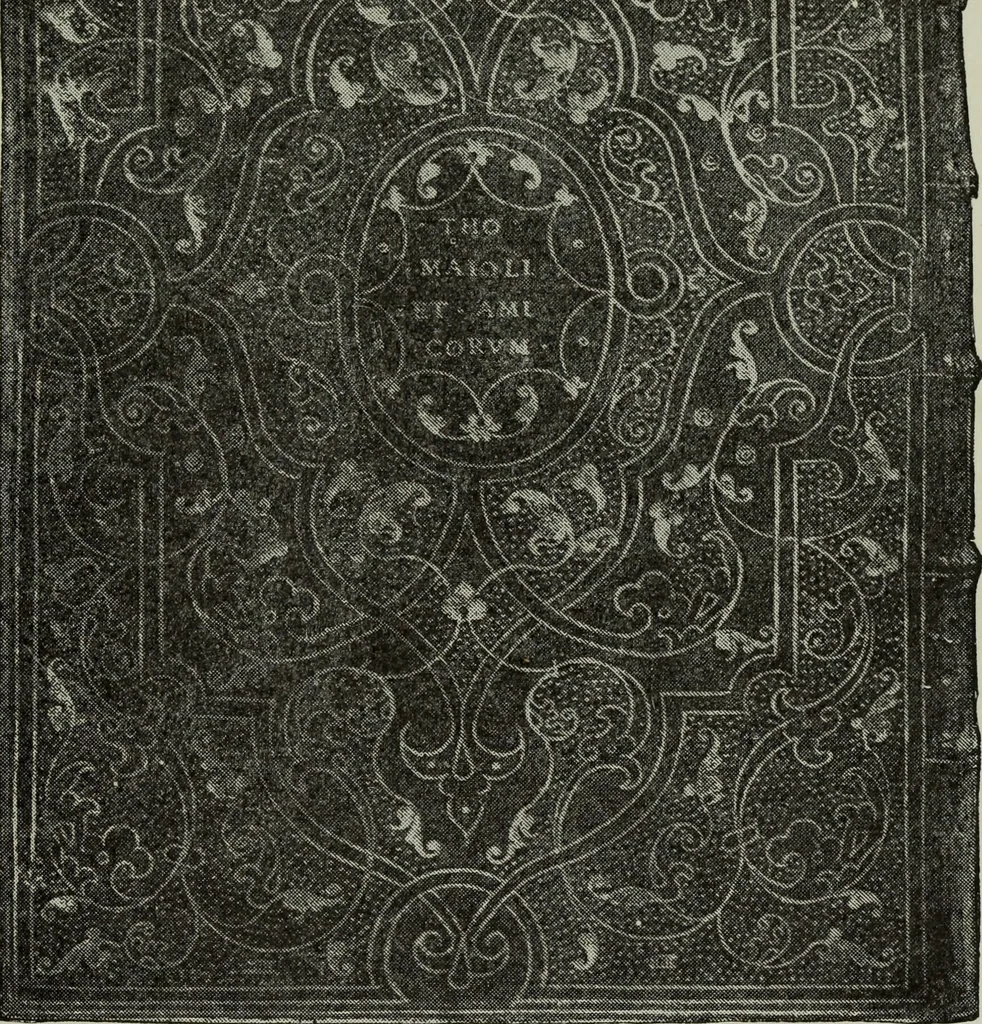An illustration from Bookbindings old and new : notes of a book-lover, with account of the Grolier club of New York, 1896, leaf 50