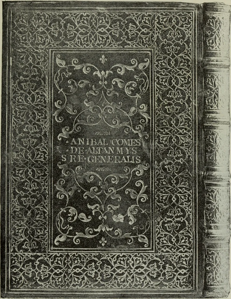 An illustration from Bookbindings old and new : notes of a book-lover, with account of the Grolier club of New York, 1896, leaf 54