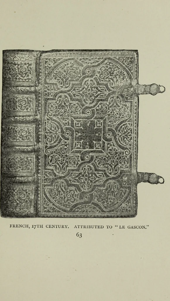 An illustration from Bookbindings old and new : notes of a book-lover, with account of the Grolier club of New York, 1896, leaf 82