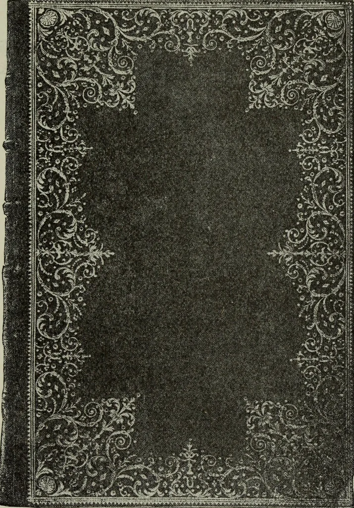 An illustration from Bookbindings old and new : notes of a book-lover, with account of the Grolier club of New York, 1896, leaf 96