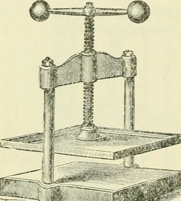 An illustration from Bookbinding, with numerous engravings and diagrams, 1907, leaf 13