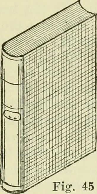 An illustration from Bookbinding, with numerous engravings and diagrams, 1907, leaf 64