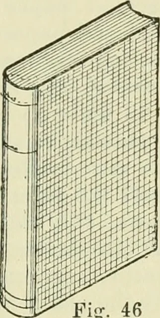 An illustration from Bookbinding, with numerous engravings and diagrams, 1907, leaf 64