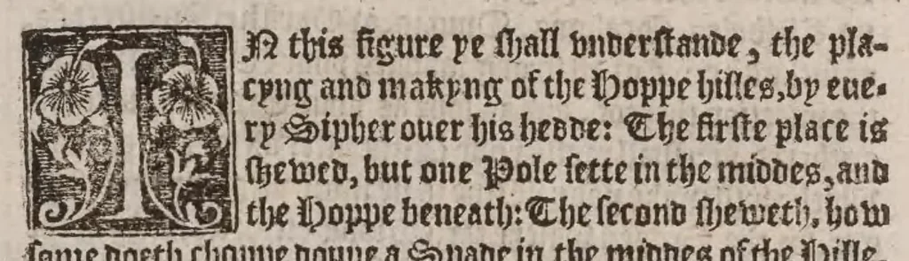 An illustration from A booke of the art and maner, howe to plante and graffe all sortes of trees : how to set stones and sowe pepins, to make wilde trees to graffe on, as also remedies and medicines. With diuers other newe practises, 1582, leaf 110
