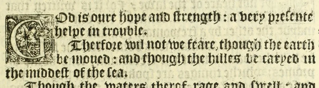 An illustration from The booke of the common prayer and administracion of the sacramentes : and other rites and ceremonies of the Churche : after the vse of the Churche of England, 1549, leaf 101