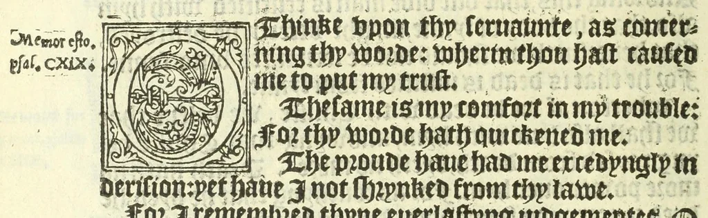 An illustration from The booke of the common prayer and administracion of the sacramentes : and other rites and ceremonies of the Churche : after the vse of the Churche of England, 1549, leaf 194