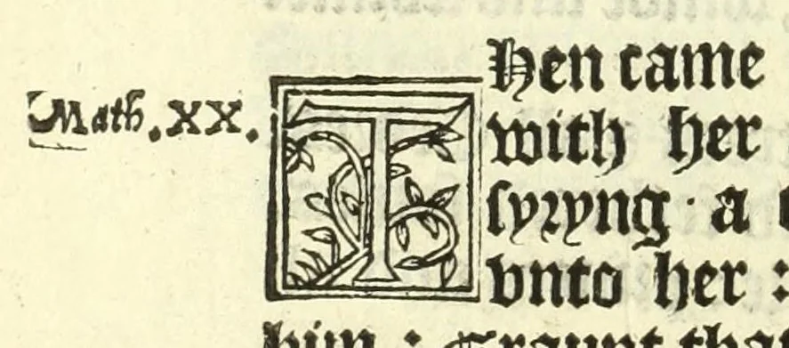 An illustration from The booke of the common prayer and administracion of the sacramentes : and other rites and ceremonies of the Churche : after the vse of the Churche of England, 1549, leaf 260