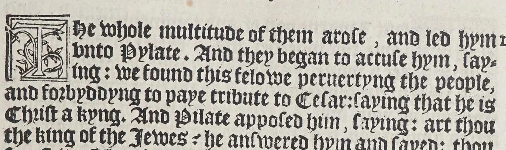 An illustration from The booke of the common prayer and administracion of the sacramentes, and other rites and ceremonies of the Churche: after the vse of the Churche of England., 1549, leaf 113