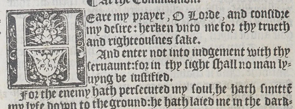 An illustration from The booke of the common prayer and administracion of the sacramentes, and other rites and ceremonies of the Churche: after the vse of the Churche of England., 1549, leaf 222