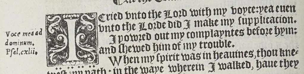 An illustration from The booke of the common prayer and administracion of the sacramentes, and other rites and ceremonies of the churche: after the vse of the Churche of England., 1549, leaf 220