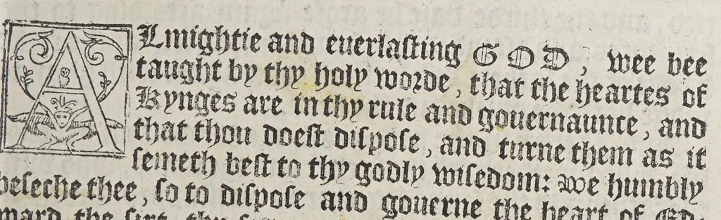 An illustration from The booke of the common prayer and administracion of the sacramentes, and other rites and ceremonies of the churche: after the vse of the Churche of England., 1549, leaf 247
