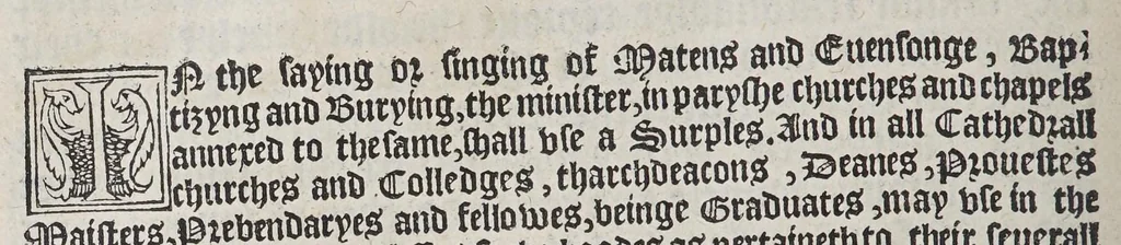 An illustration from The booke of the common prayer and administracion of the sacramentes, and other rites and ceremonies of the churche: after the vse of the Churche of England., 1549, leaf 336