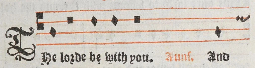 An illustration from The booke of common praier noted. 1550., 1550, leaf 121