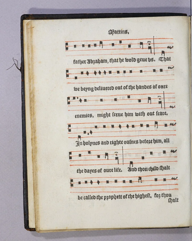 An illustration from The booke of common praier noted. 1550., 1550, leaf 20