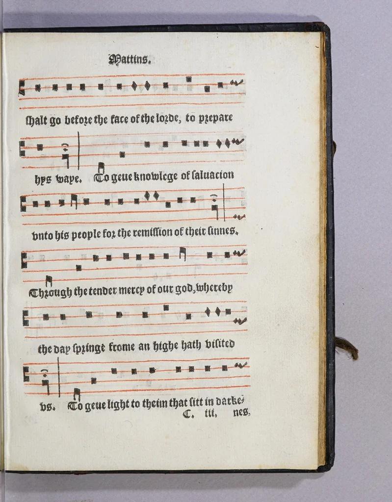 An illustration from The booke of common praier noted. 1550., 1550, leaf 21