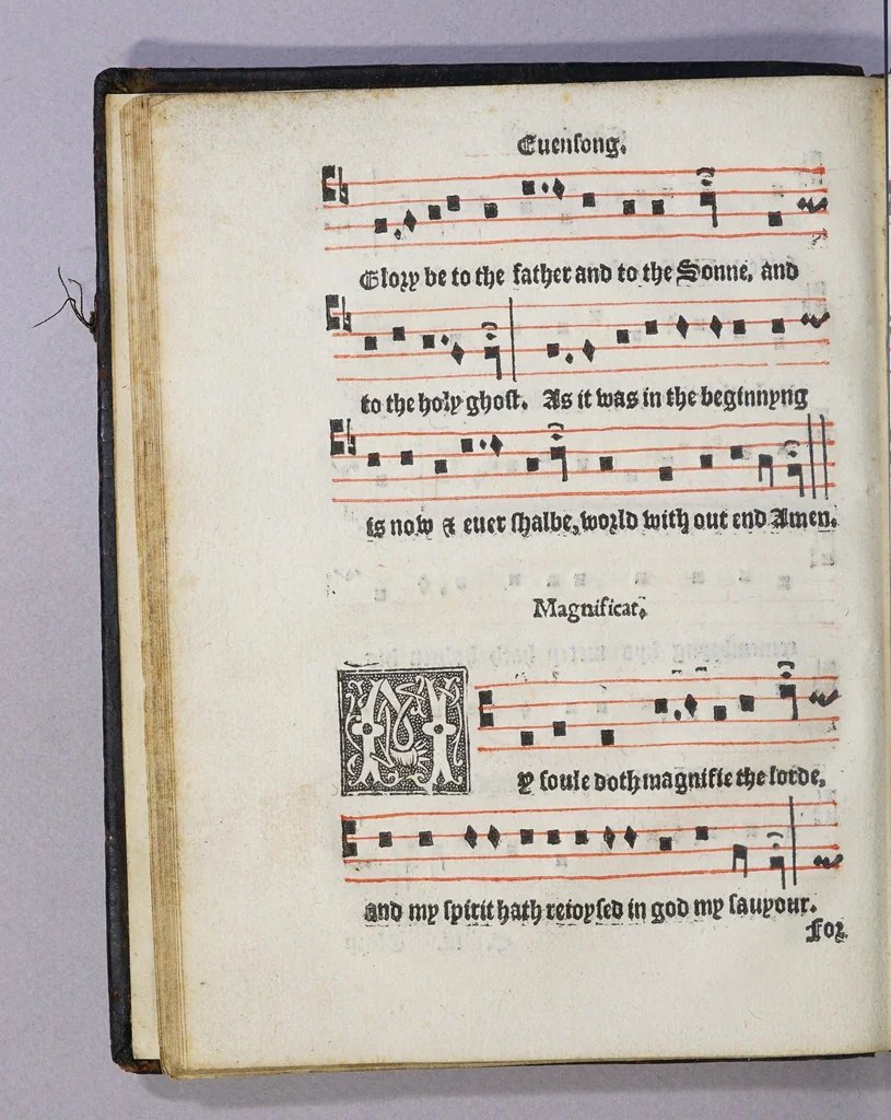 An illustration from The booke of common praier noted. 1550., 1550, leaf 38