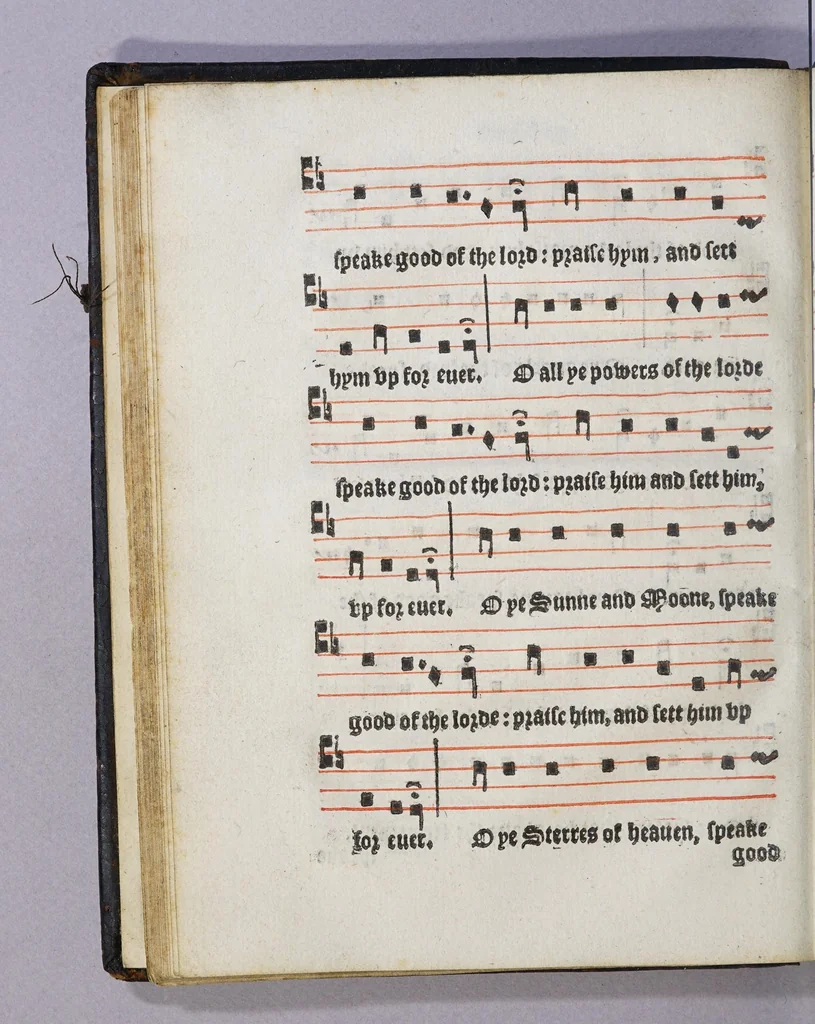 An illustration from The booke of common praier noted. 1550., 1550, leaf 48