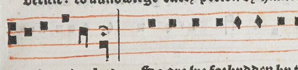 An illustration from The booke of common praier noted. 1550., 1550, leaf 63