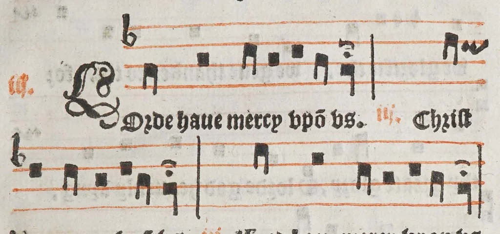 An illustration from The booke of common praier noted. 1550., 1550, leaf 73