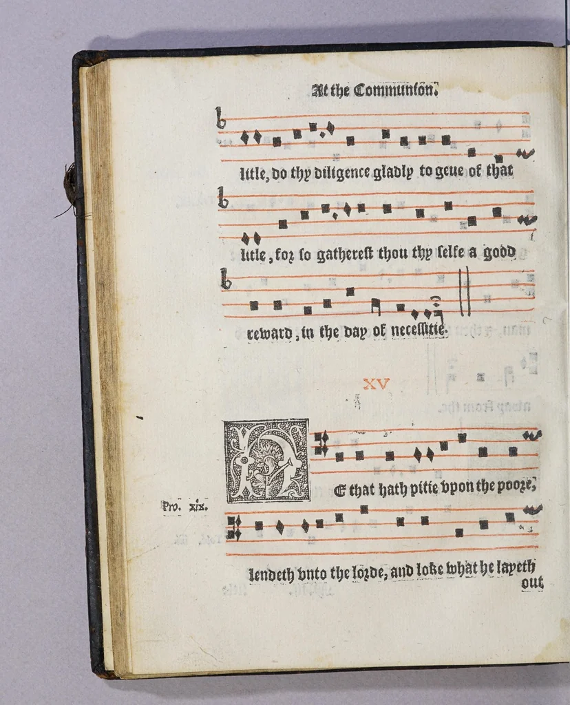 An illustration from The booke of common praier noted. 1550., 1550, leaf 94