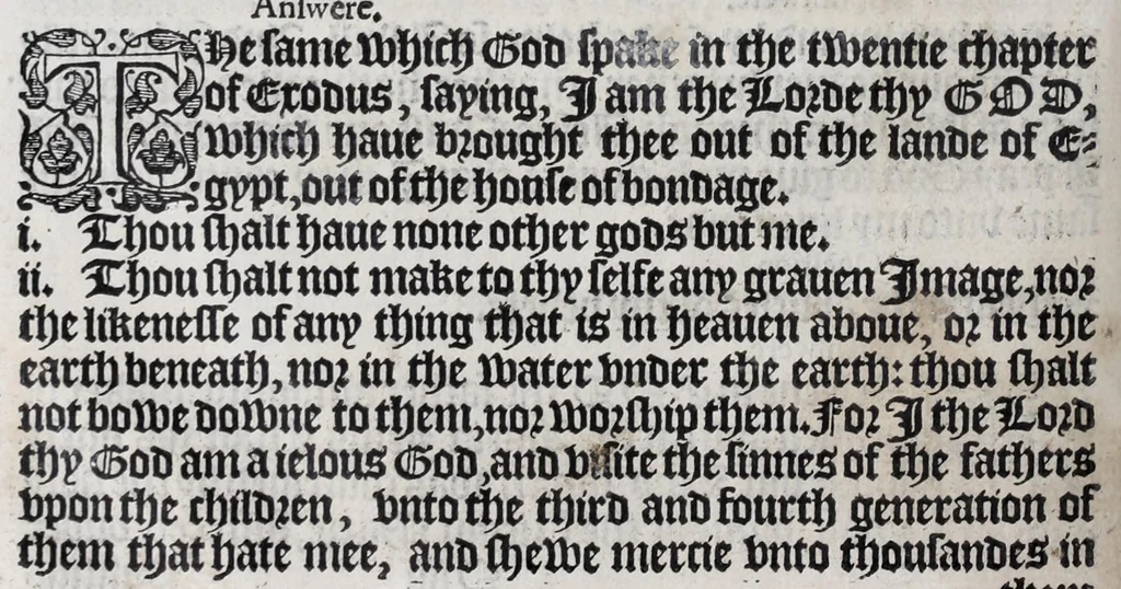 An illustration from The booke of common prayer and administration of the sacraments and other rites and ceremonies in the Church of England, 1581, leaf 258