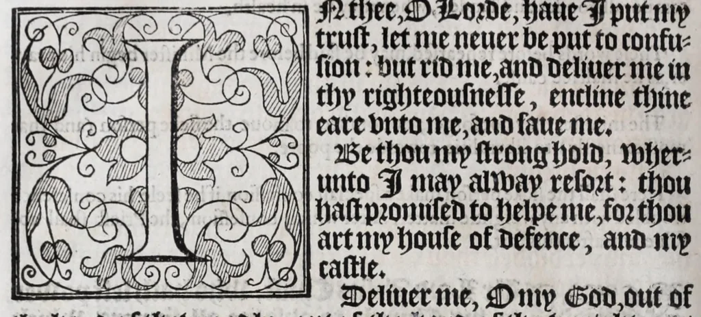 An illustration from The booke of common prayer and administration of the sacraments and other rites and ceremonies in the Church of England, 1581, leaf 276