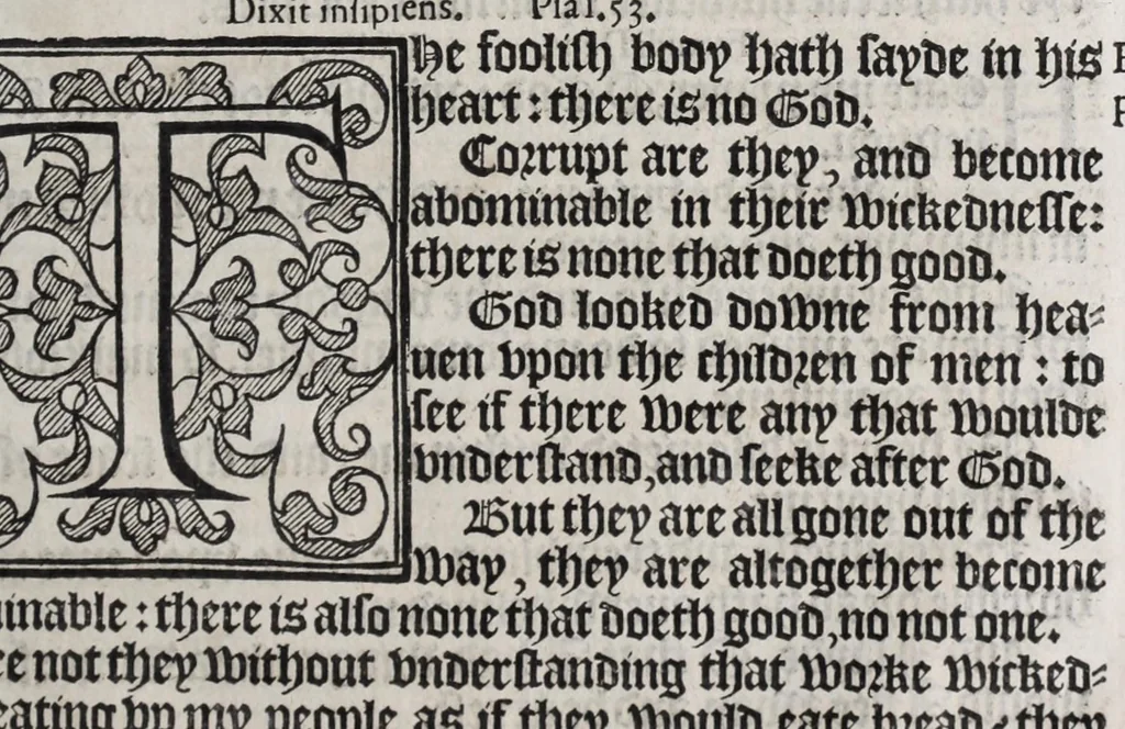 An illustration from The booke of common prayer and administration of the sacraments and other rites and ceremonies in the Church of England, 1581, leaf 345