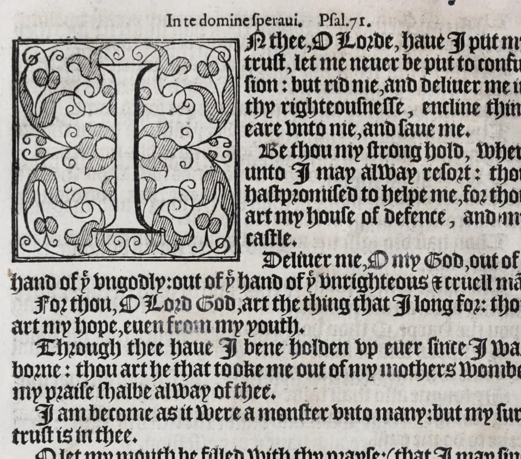 An illustration from The booke of common prayer and administration of the sacraments and other rites and ceremonies in the Church of England, 1581, leaf 362