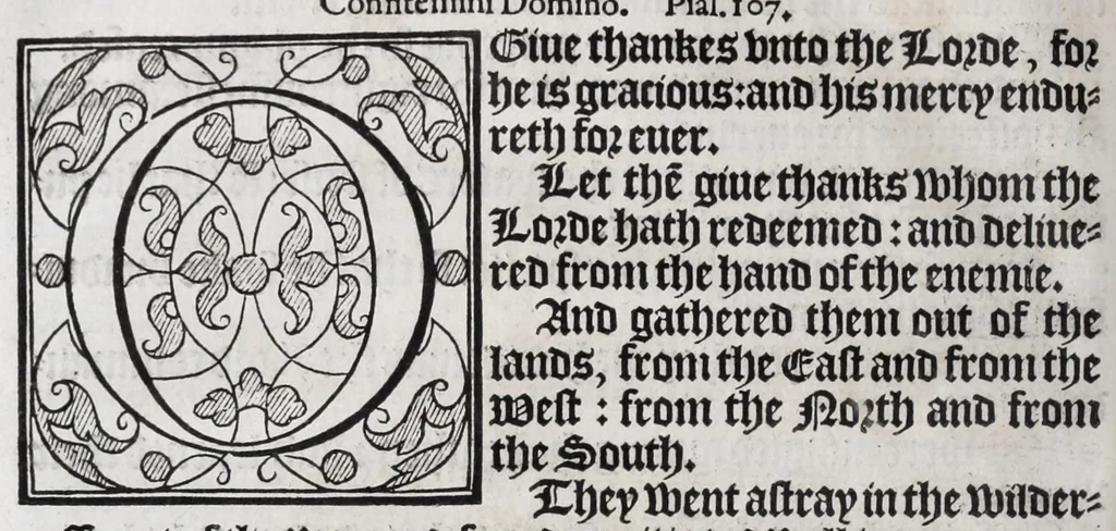An illustration from The booke of common prayer and administration of the sacraments and other rites and ceremonies in the Church of England, 1581, leaf 404