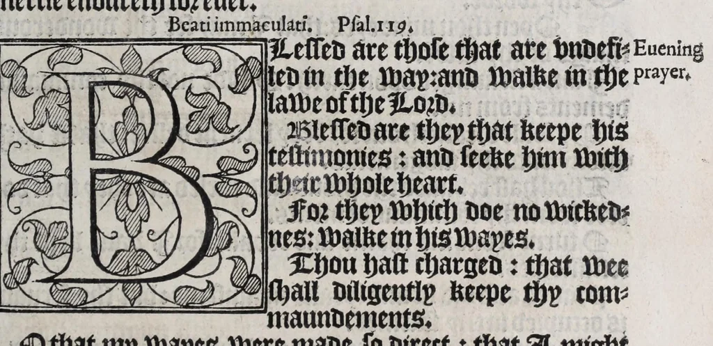An illustration from The booke of common prayer and administration of the sacraments and other rites and ceremonies in the Church of England, 1581, leaf 415