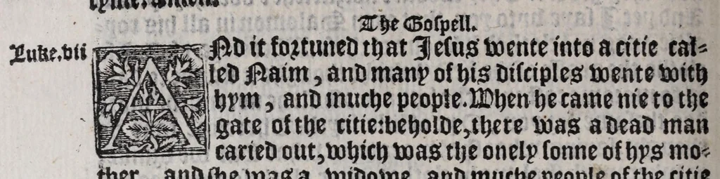 An illustration from The booke of common prayer, and adminystracion of the sacramentes, and other rytes, and ceremonies in the Churche of Englande, 1552, leaf 172