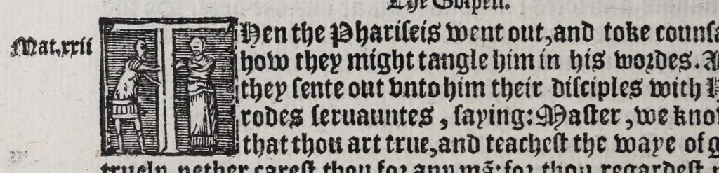 An illustration from The booke of common prayer, and adminystracion of the sacramentes, and other rytes, and ceremonies in the Churche of Englande, 1552, leaf 180