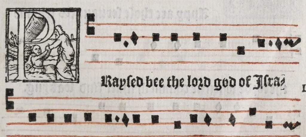 An illustration from The booke of common praier noted, 1550, leaf 115