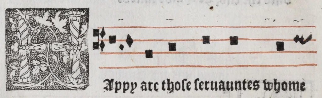 An illustration from The booke of common praier noted, 1550, leaf 116