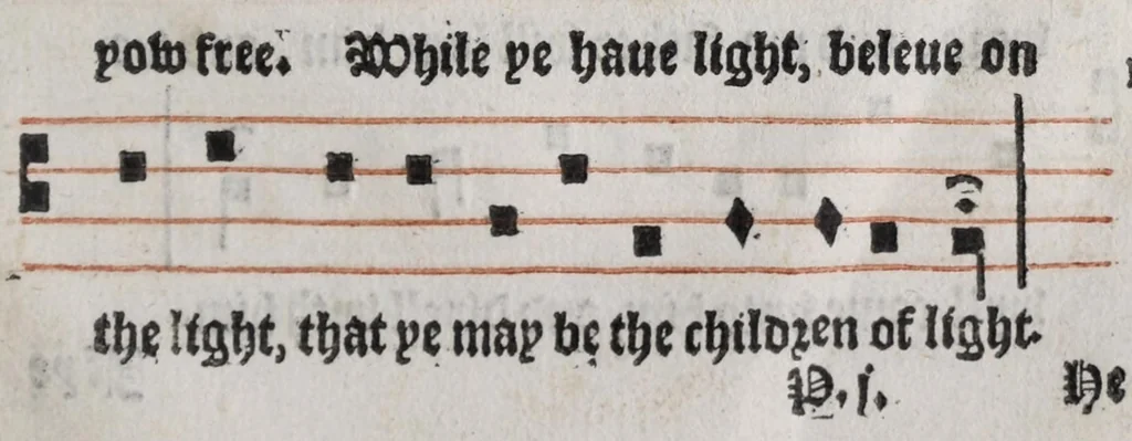 An illustration from The booke of common praier noted, 1550, leaf 119