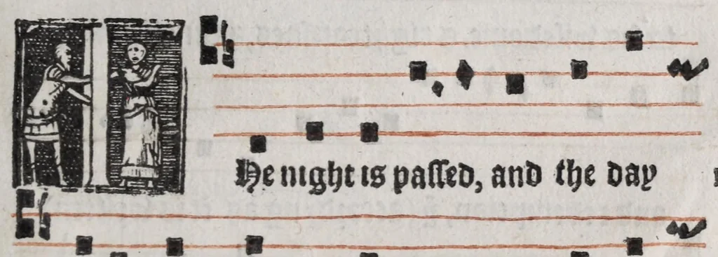 An illustration from The booke of common praier noted, 1550, leaf 123
