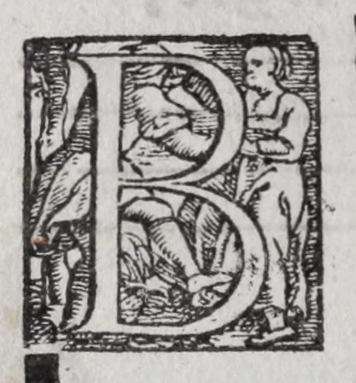 An illustration from The booke of common praier noted, 1550, leaf 128