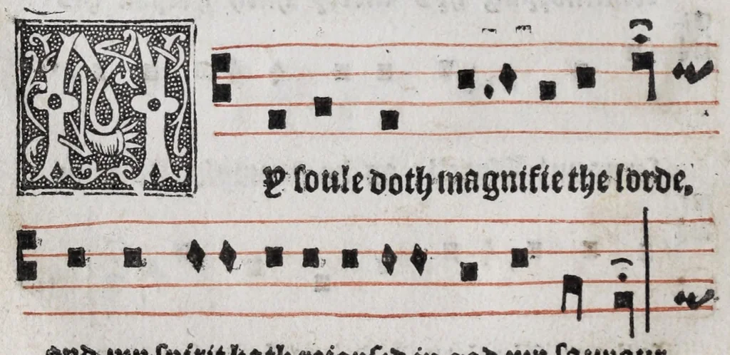 An illustration from The booke of common praier noted, 1550, leaf 40