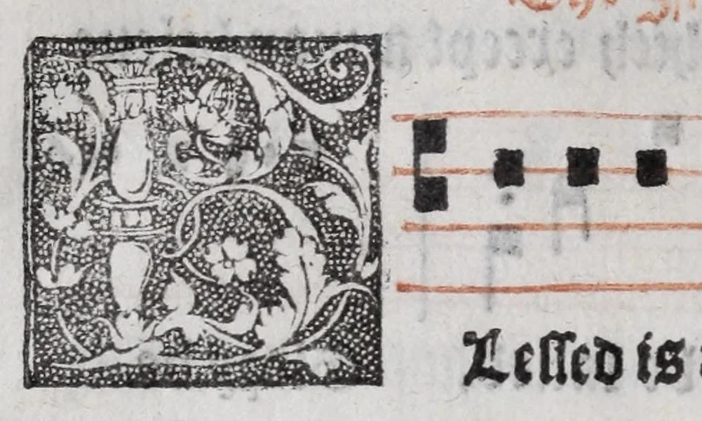 An illustration from The booke of common praier noted, 1550, leaf 74