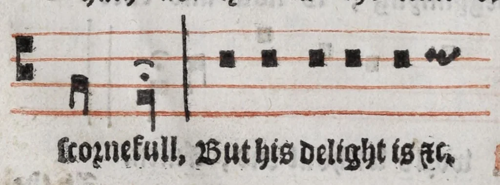 An illustration from The booke of common praier noted, 1550, leaf 74