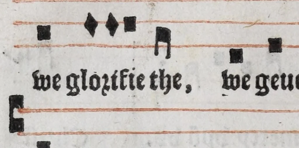 An illustration from The booke of common praier noted, 1550, leaf 76