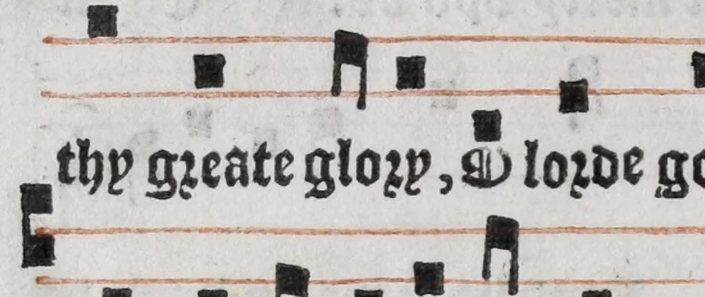 An illustration from The booke of common praier noted, 1550, leaf 76