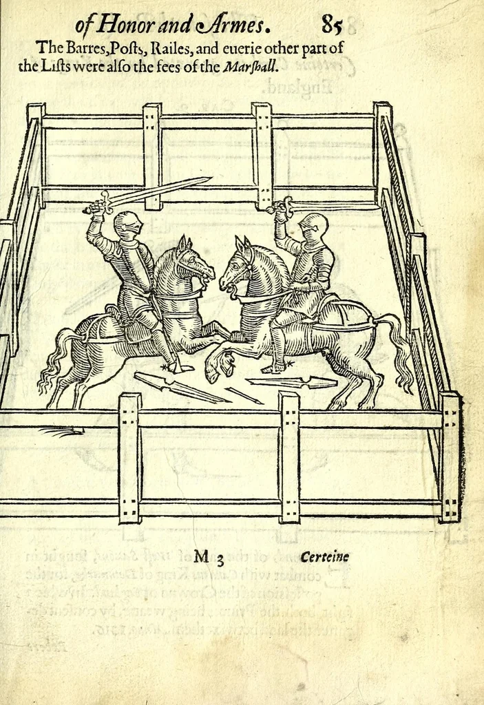 An illustration from The booke of honor and armes, 1590, leaf 101