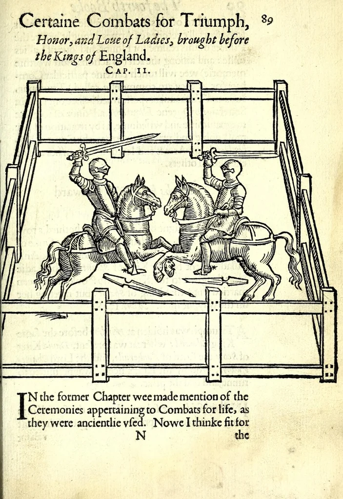 An illustration from The booke of honor and armes, 1590, leaf 105